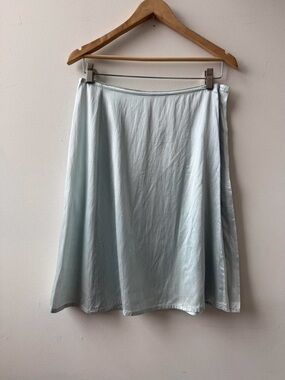 Vintage Zucca 1999/2000 “maiden voyage” light blue satin midi skirt
